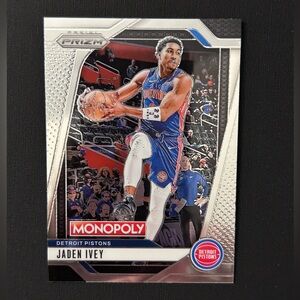 2024-25 Panini Prizm Monopoly Jaden Ivey #65 Silver Prizm Detroit Pistons
